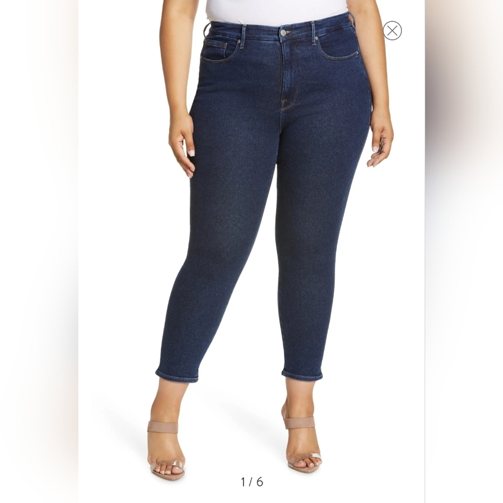 Good American good legs ankle skinny jeans 4 or 27